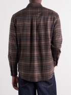 Burberry - Checked Wool-Twill Flannel Shirt - Brown