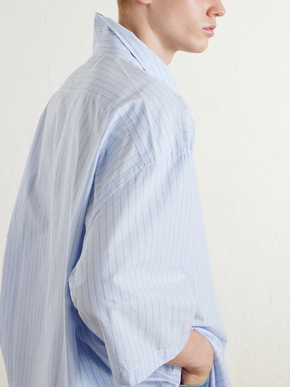 Acne Studios - Soffia Striped Cotton-Poplin Shirt - Blue