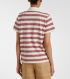 Moncler Striped cotton polo shirt