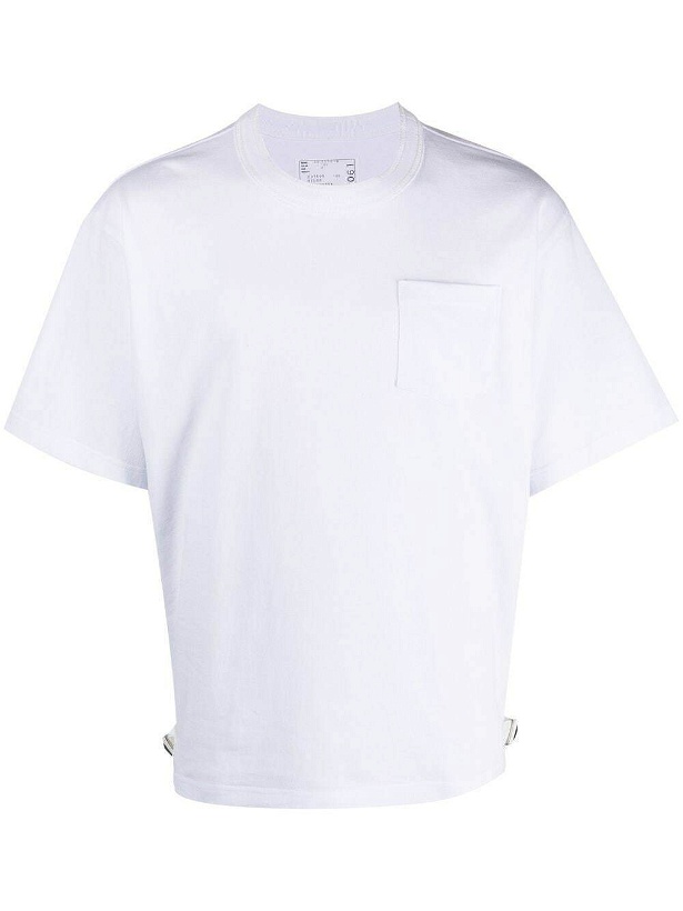 Photo: SACAI - Nylon Twill Cotton T-shirt