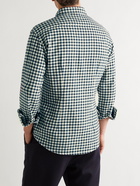 Barena - Coppi Slim-Fit Gingham Cotton-Flannel Shirt - Blue