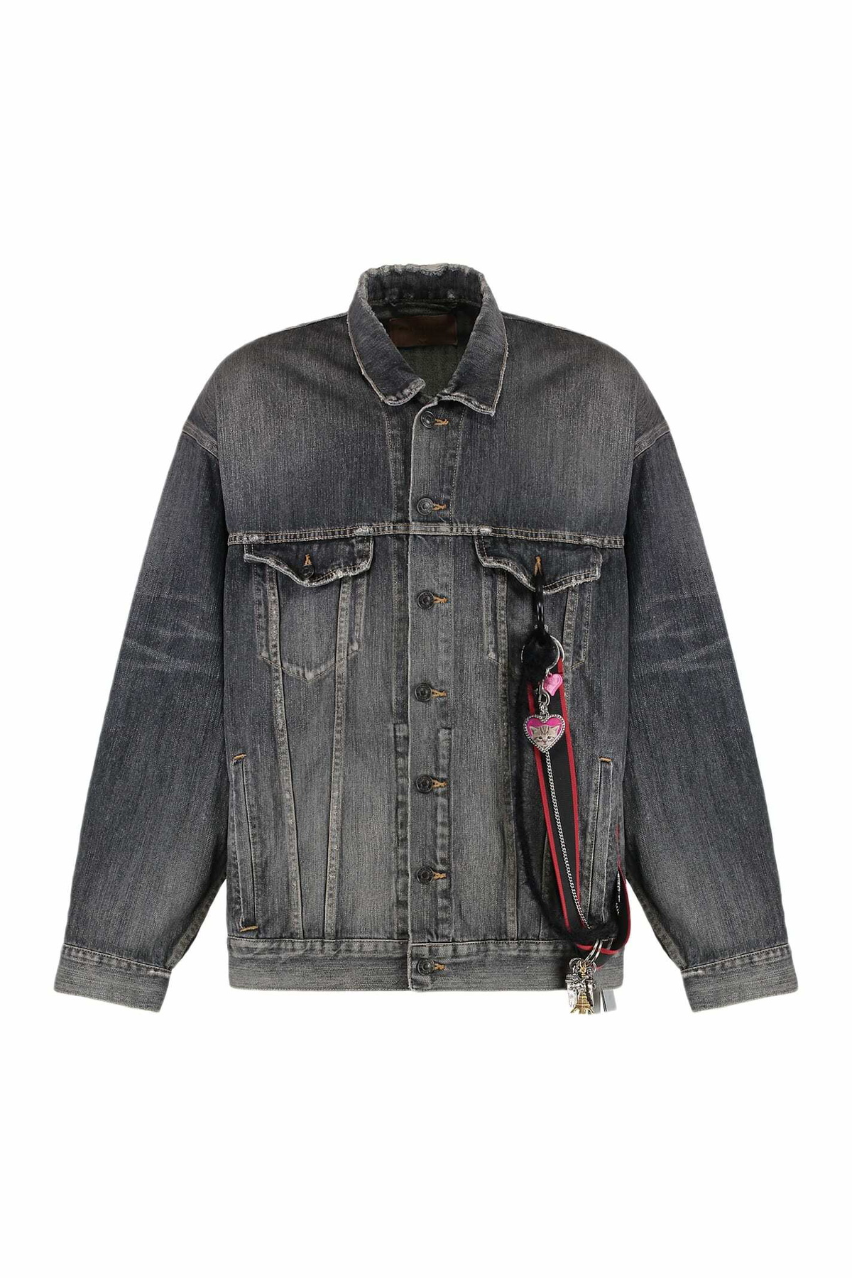 Balenciaga - Logo-Print Denim Jacket - Blue Balenciaga Balenciaga - Logo-Print Denim Jacket - Blue Balenciaga