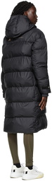 adidas by Stella McCartney Black Quilted Long Puffer Coat