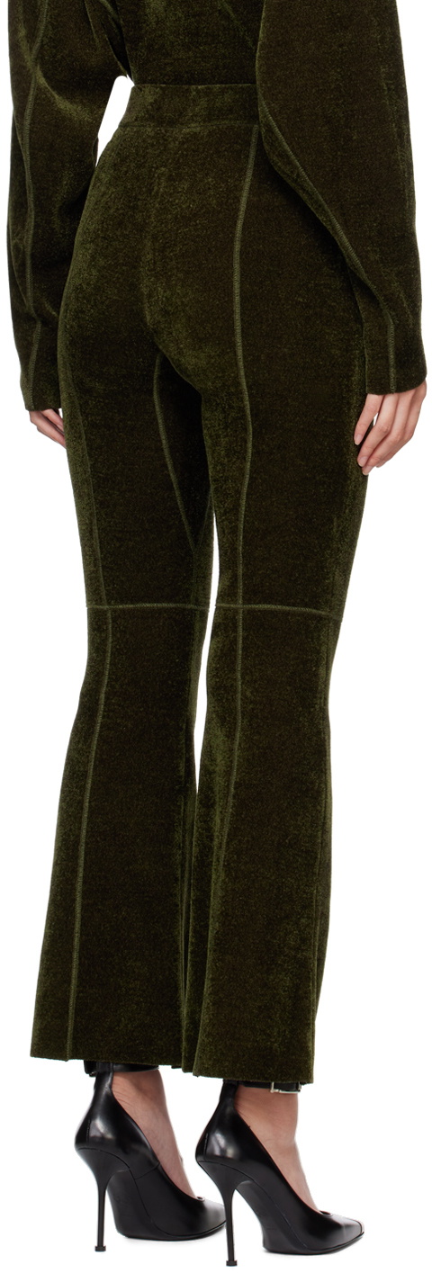Mame Kurogouchi Khaki Flared Trousers