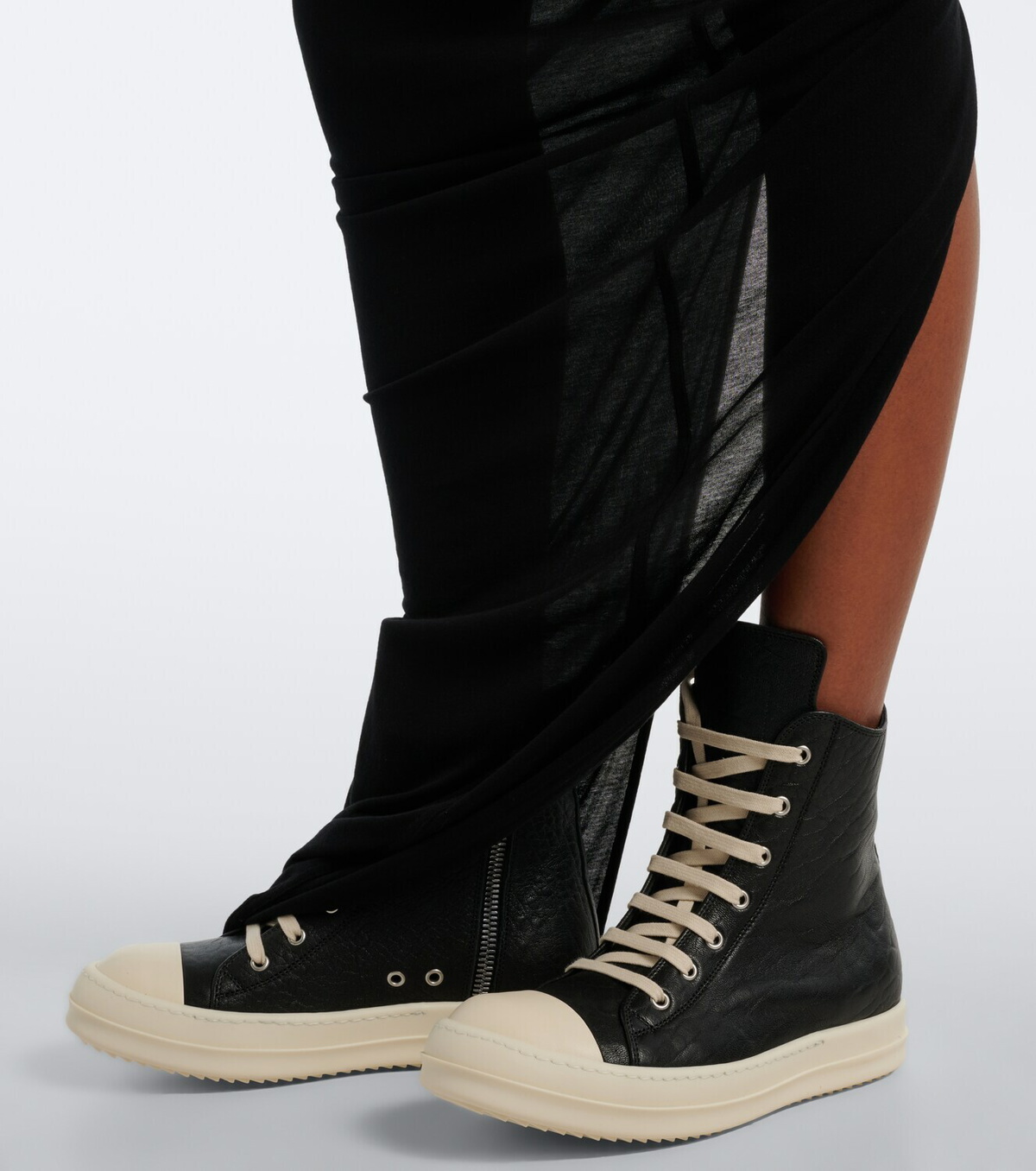 Rick Owens Leather high-top sneakers