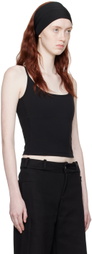 Fax Copy Express Black Deep U-Cut Tank Top