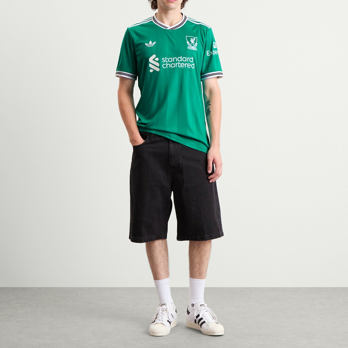 Adidas Liverpool FC 25/26 3rd Jersey Top in Sea Green