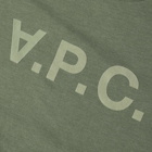 A.P.C. Men's A.P.C Vpc Logo T-Shirt in Heathered Green