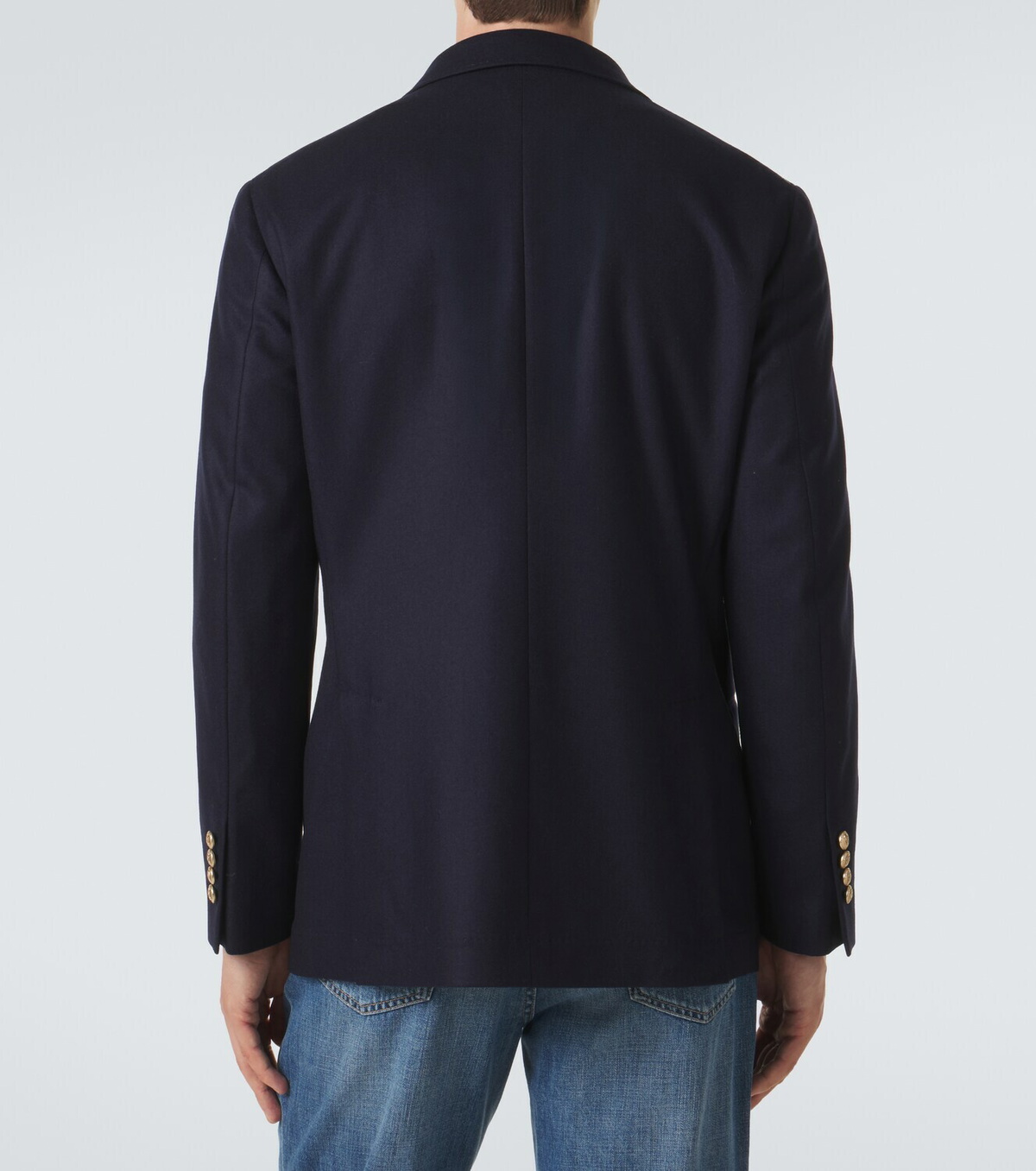 Brunello Cucinelli Double-breasted virgin wool blazer