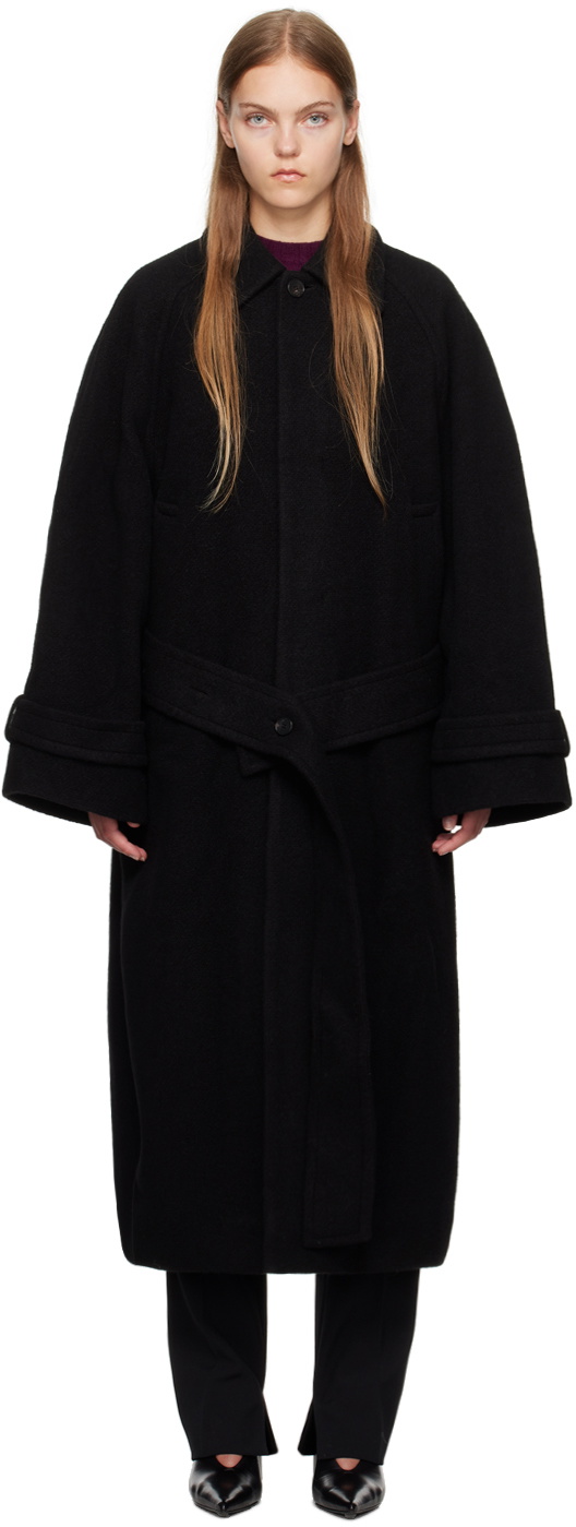 Birrot Black Boiled Coat