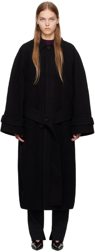Photo: Birrot Black Boiled Coat