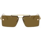 Versace Gold Medusa Sunglasses