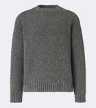 Gabriela Hearst Sermo herringbone cashmere sweater