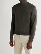 TOM FORD - Slim-Fit Merino Wool Rollneck Sweater - Green