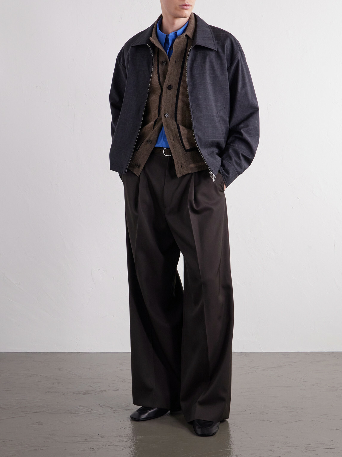Oliver Spencer - Britten Ribbed Merino Wool Cardigan - Brown