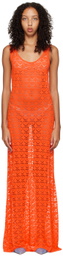 Marco Rambaldi SSENSE Exclusive Orange Long Dress