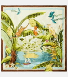 Alémais Printed silk satin scarf