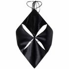 Mother of All Women's Carmen Cut Out Crop Top in Black