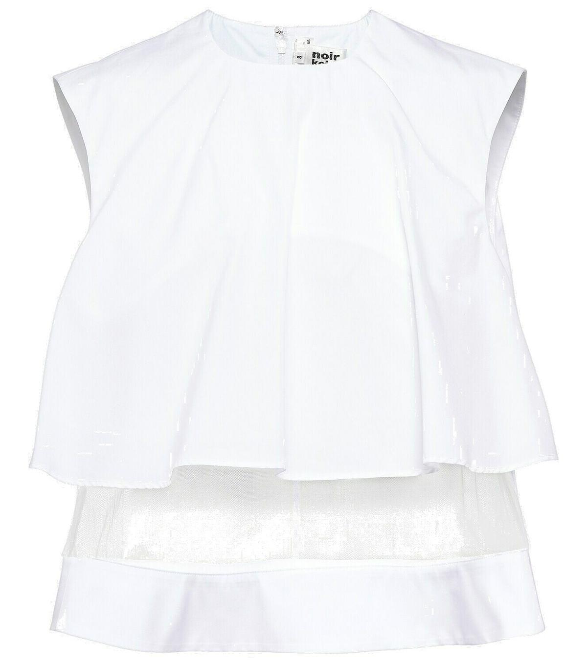 Noir Kei Ninomiya - Embellished harness-detail top Noir Kei
