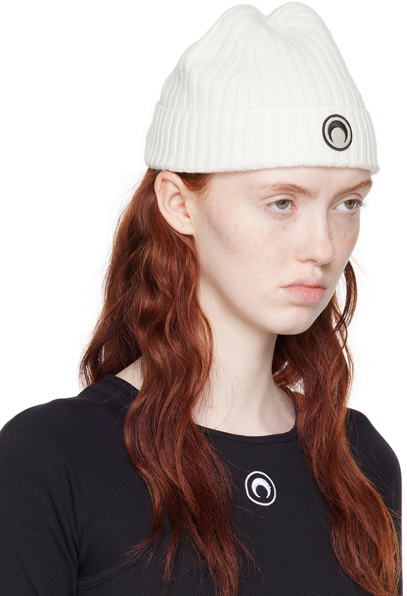 Marine Serre Black Mulesing-Free Beanie