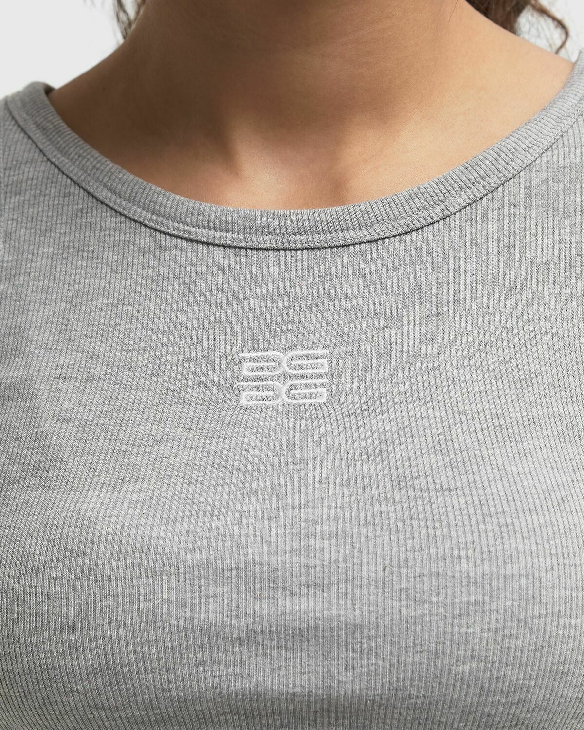 Gestuz GZdrew mel logo crop top Grey Womens Tops & Tank