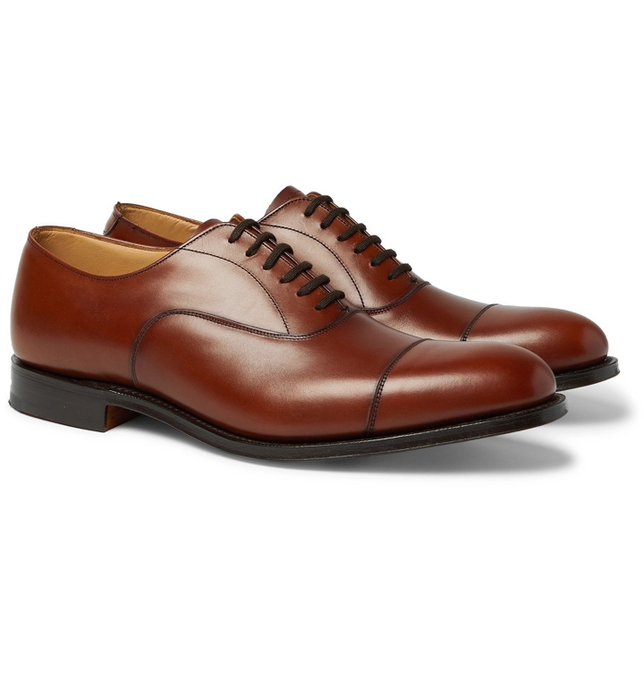 Photo: Church's - Dubai Polished-Leather Oxford Shoes - Brown