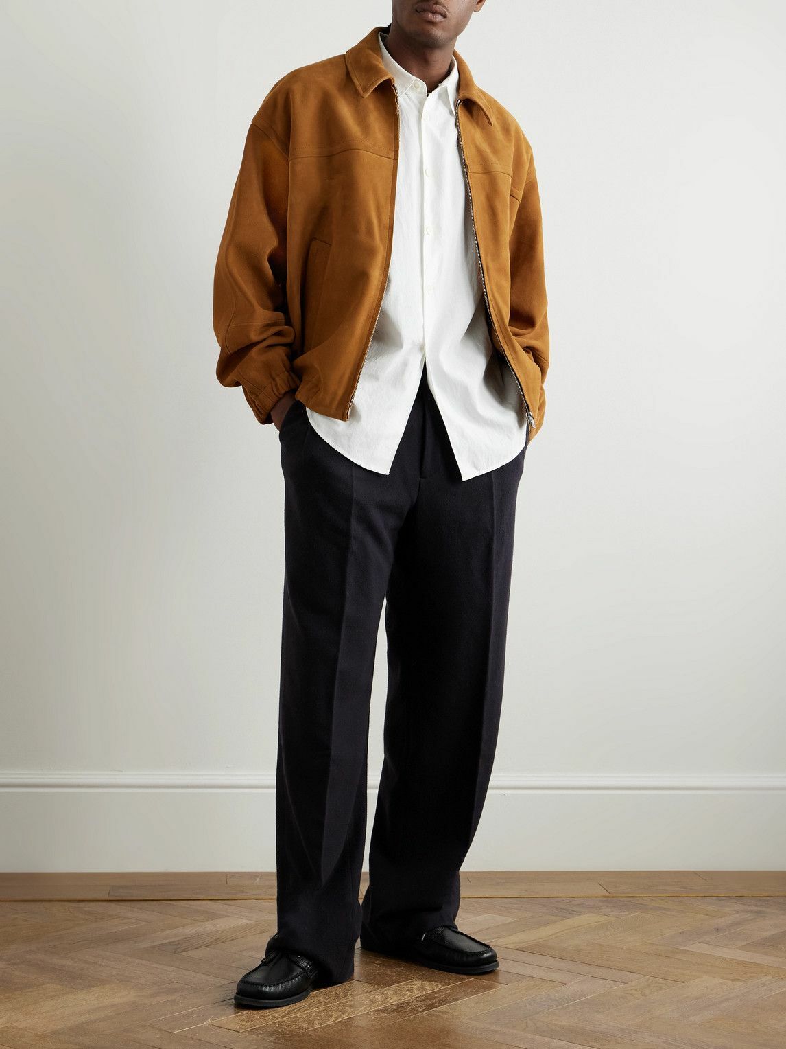 Auralee - Suede Jacket - Brown