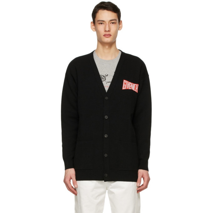 Photo: Givenchy Black Overszied Car Cardigan