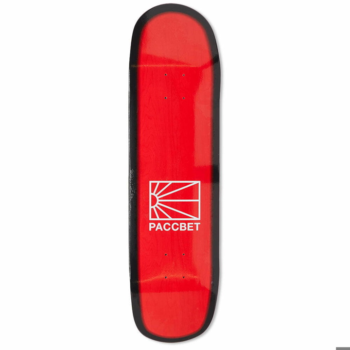 Photo: PACCBET Men's Logo Skateboard in Red