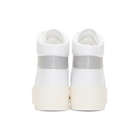 Fear of God White and Grey Basketball High-Top Sneakers