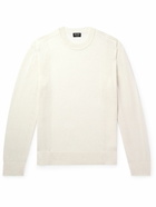 Zegna - Linen and Silk-Blend Sweater - White