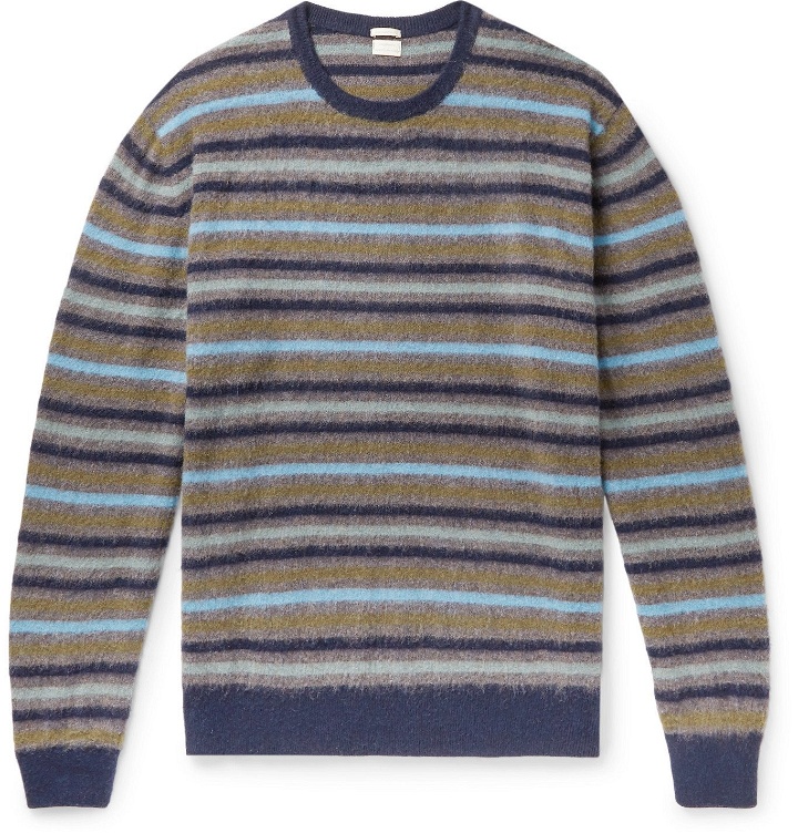 Photo: Massimo Alba - Striped Cashmere Sweater - Blue