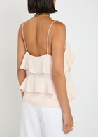 Skall Studio Benedicte Ruffled Linen top Light Pink