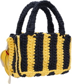 Charles Jeffrey LOVERBOY Navy & Yellow Bucket Tote