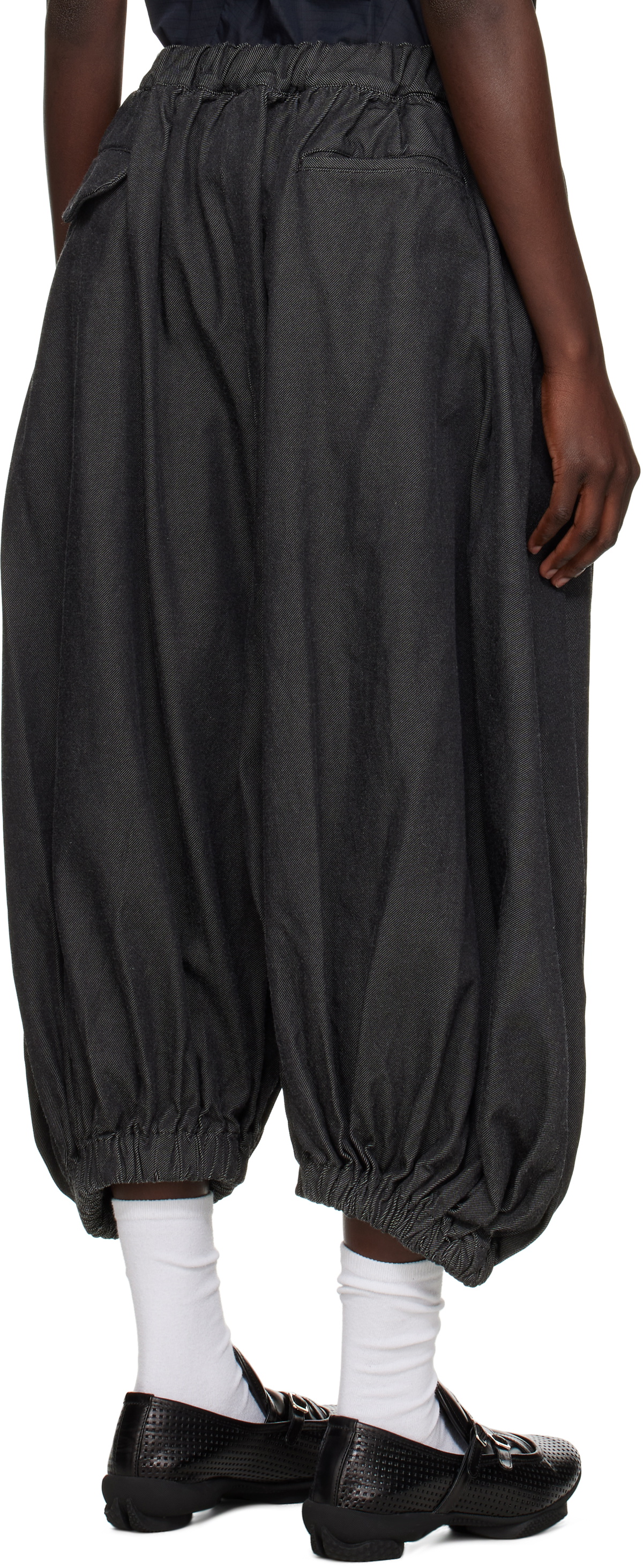 Black Comme des Garçons Black Gabardine Trousers