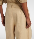 Polo Ralph Lauren Belted linen barrel-leg pants