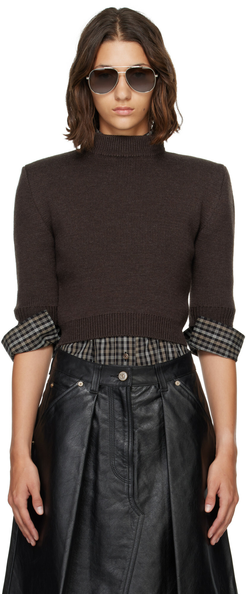 WILLY CHAVARRIA Brown Chavela Sweater