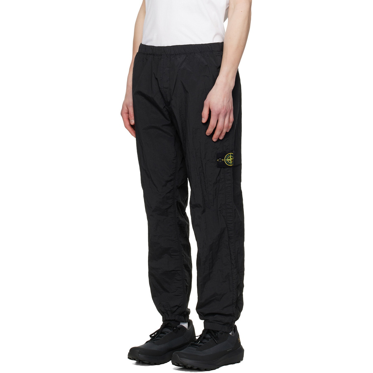 Stone Island Black 3100035 Nylon Metal ECONYL Trousers