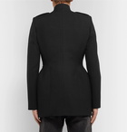 Balenciaga - Slim-Fit Virgin Wool-Twill Coat - Black