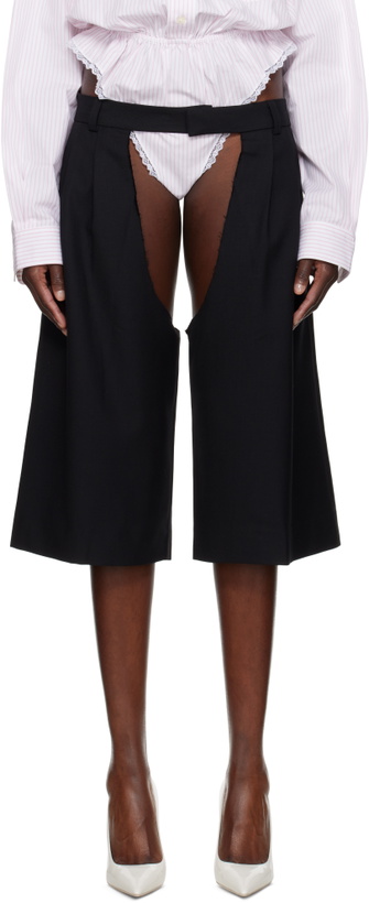Photo: VAQUERA Black Chap Shorts
