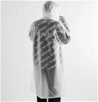 Vetements - Logo-Print Rubber Raincoat - Neutrals