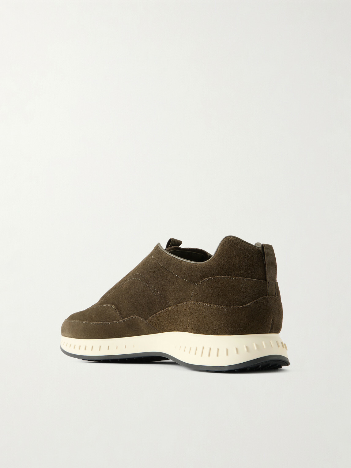 John Lobb - Elastic Stream Suede Sneakers - Brown