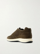 John Lobb - Elastic Stream Suede Sneakers - Brown