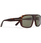 TOM FORD - Duke Square-Frame Tortoiseshell Acetate Sunglasses - Brown