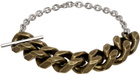 Dries Van Noten Gold & Silver Curb Bracelet