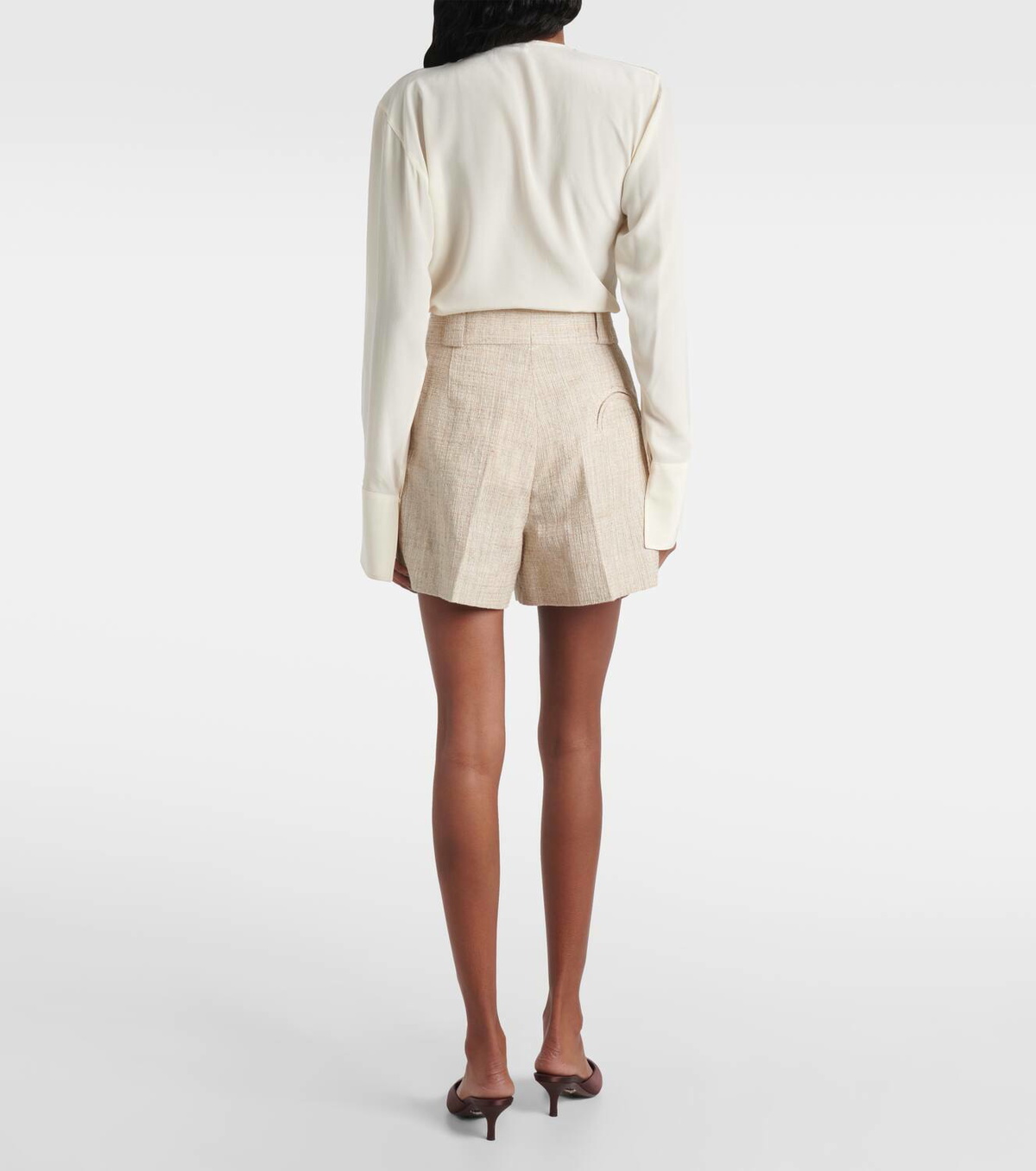 Blazé Milano Selle linen and cotton blend shorts