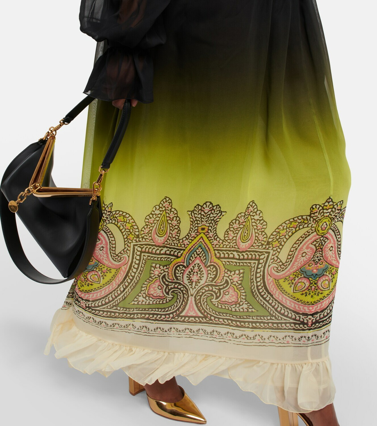 Etro Printed silk maxi dress Etro