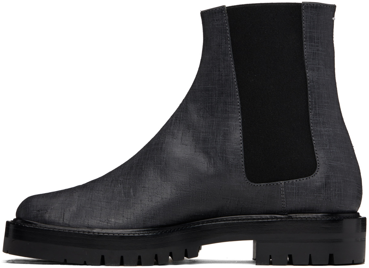Maison Margiela Black Tabi County Chelsea Boots