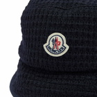 Moncler Men's Waffle Knit Bucket Hat in Navy