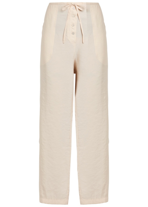 Photo: Studio Nicholson Drawstring Straight-leg Modal-blend Trousers Beige